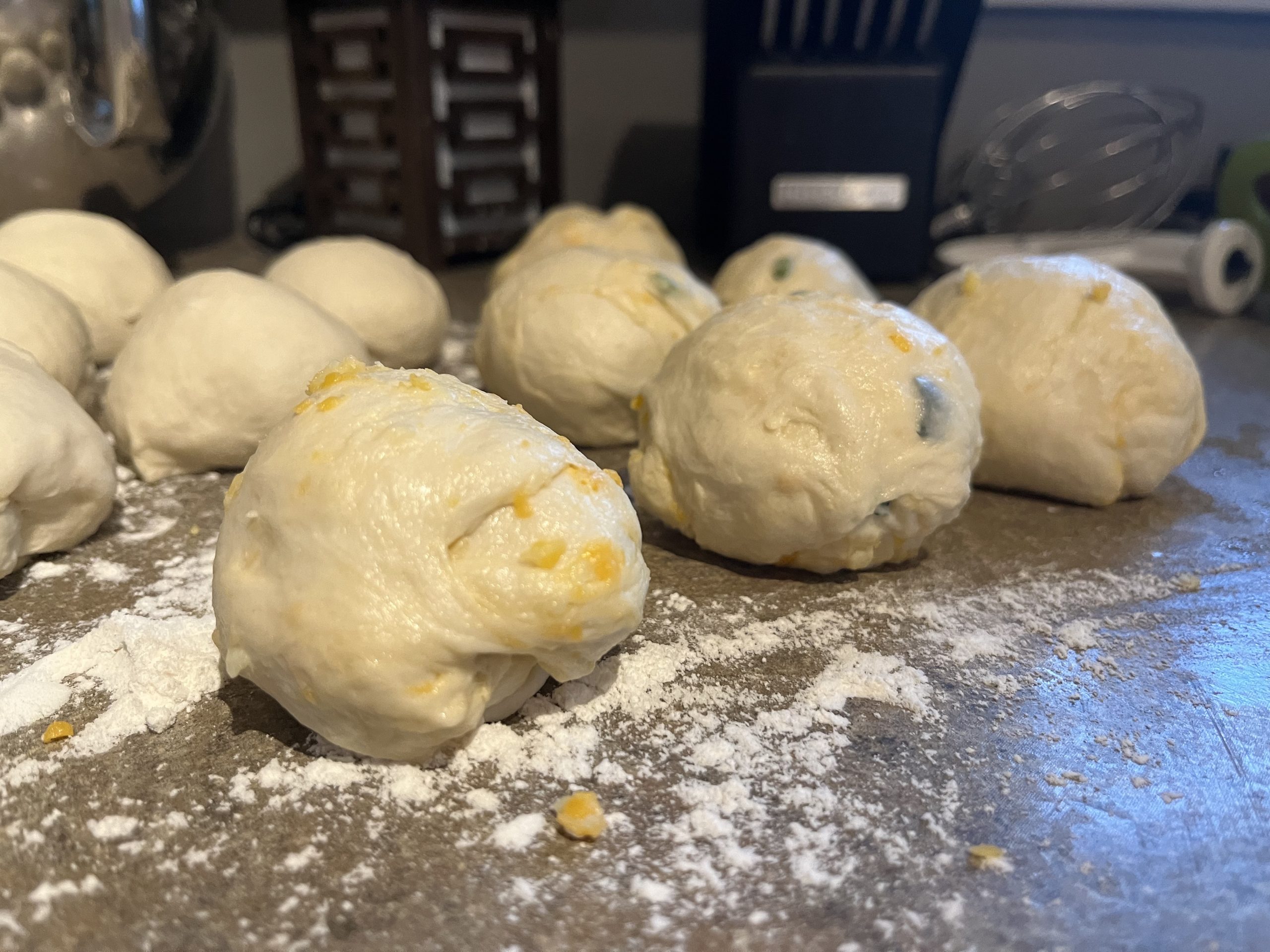 homemade cheddar jalapeno bagel dough
